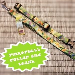 Tinkerbell Dog Collar and Leash Set